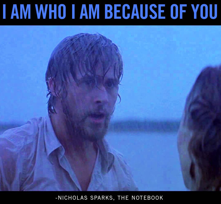 Love Quotes
i am who i am the notebook