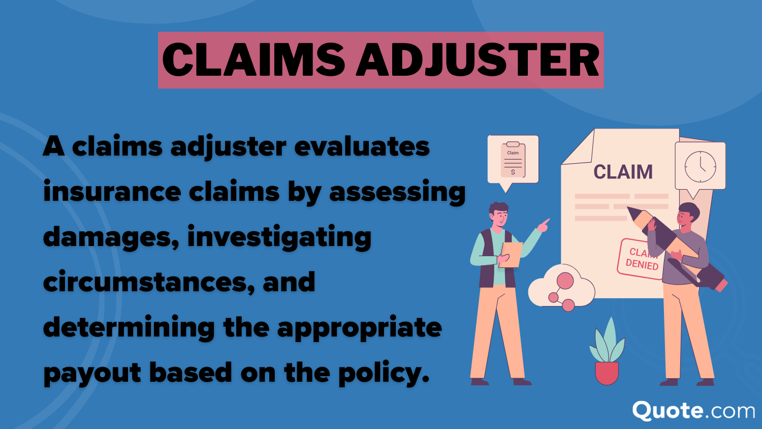 Claims Adjuster definition card: how to file a home insurance claim after a wildfire