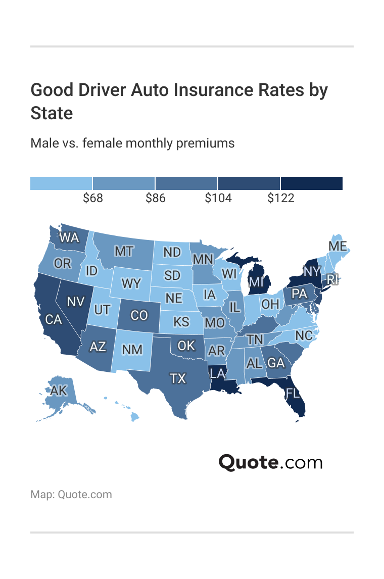 <h3>Good Driver Auto Insurance Rates by State</h3> <h3>Good Driver Auto Insurance Rates by State</h3>