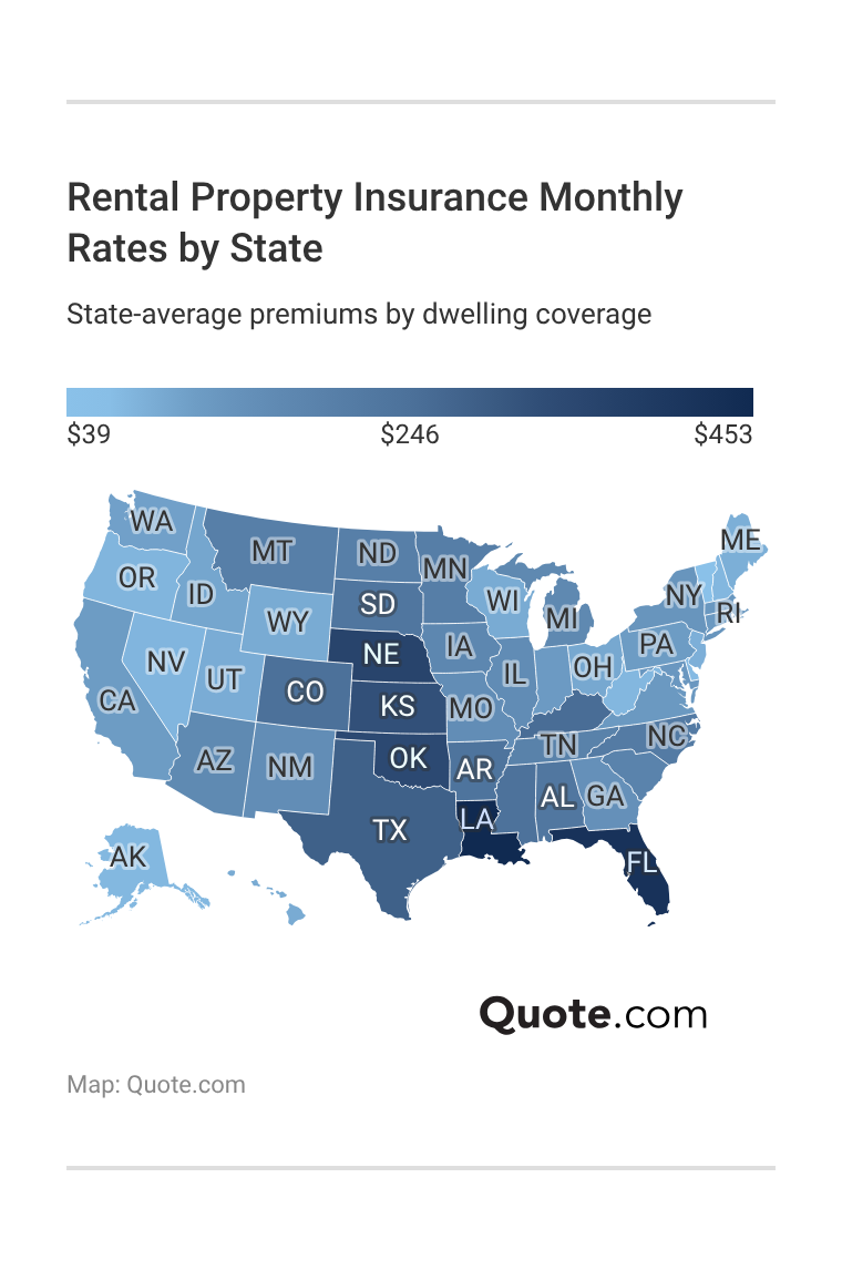 Rental Property Insurance Monthly Rates by State Rental Property Insurance Monthly Rates by State